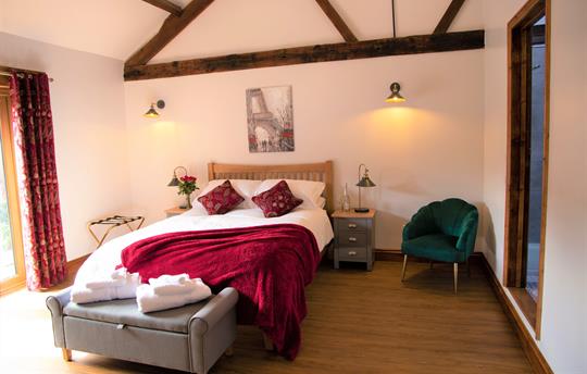 Master bedroom with en suite and French doors