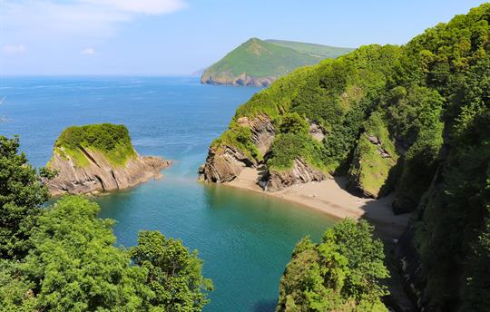 Across Combe Martin Bay