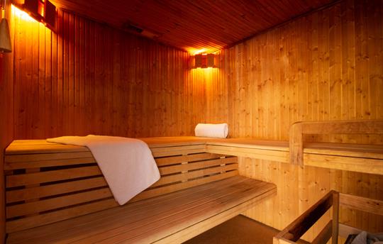 Large sauna in the spa hall.