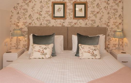 Individually decorated luxurious bedrooms.