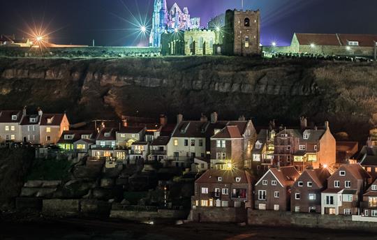 Whitby at night