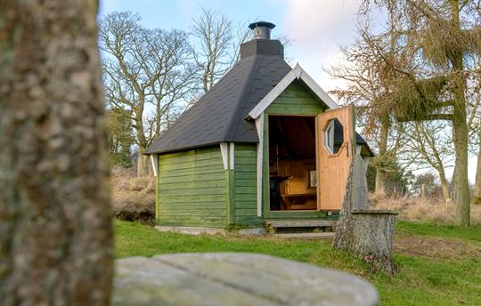 Barbecue Hut with fairy seats outside