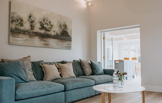 Full length wall sofa 