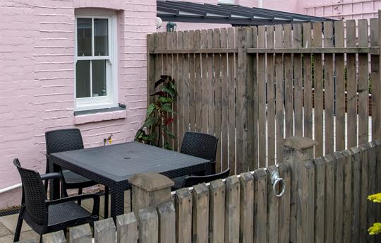 Low Tide outside seating area