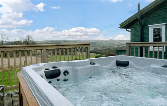 Hot tub with great views