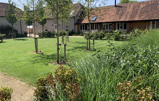 Relax in beautiful private gardens 