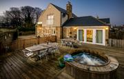 Hastings House alfresco dining and hot tub