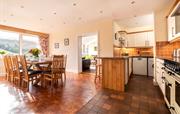Large dining area, with views, seating up to 12