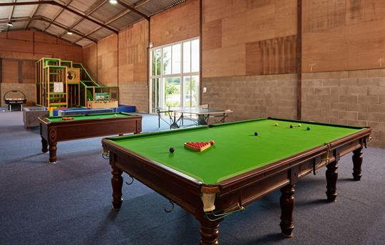 Huge well equipped Games Barn, for all to enjoy!