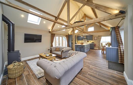 The Stables Main Living Kitchen Dining Area