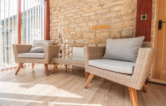 Entrance porch seating