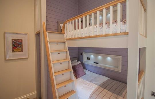 Bunk Bedroom at Dalby Cottage