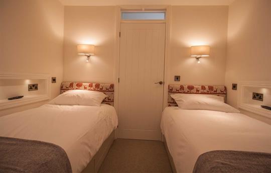 Twin Bedroom at Dalby Cottage