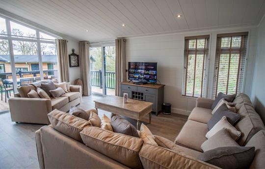 Living Room at Cedar Lodge