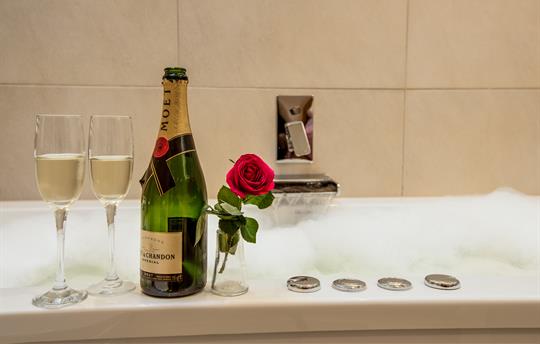 Relax in a double ended jetted bath