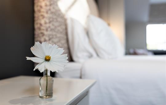 Bedroom with super king size bed