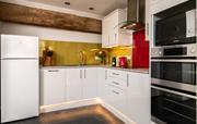Gorgeous kitchen with feature splashbacks