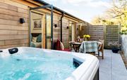 Woodbrook hot tub and courtyard garden