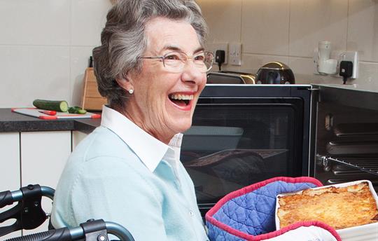 Kitchen adaptations for wheelchairs