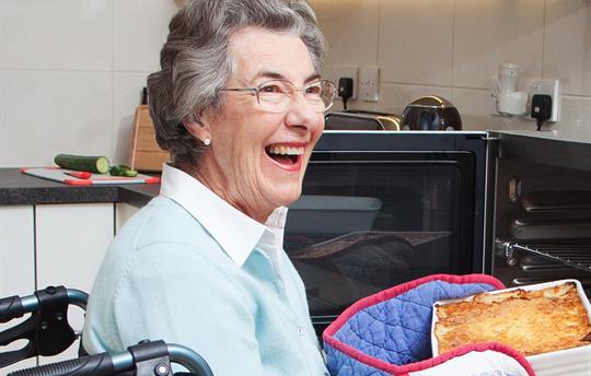 Kitchen adaptations for wheelchairs