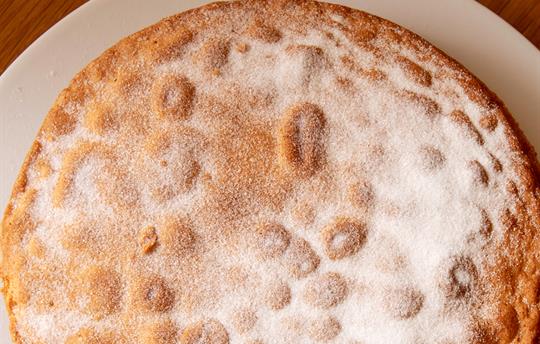 Victoria Sponge Cake in our welcome pack