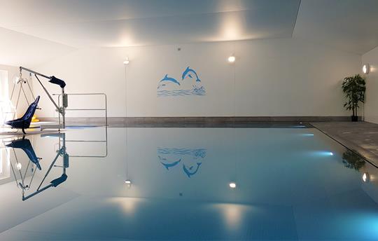 Our beautiful heated indoor swimming pool