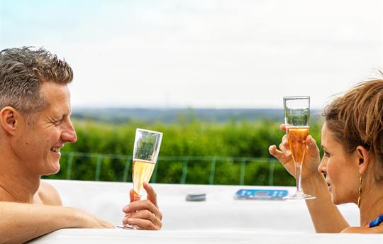 Beautiful views from Early Mist hot tub