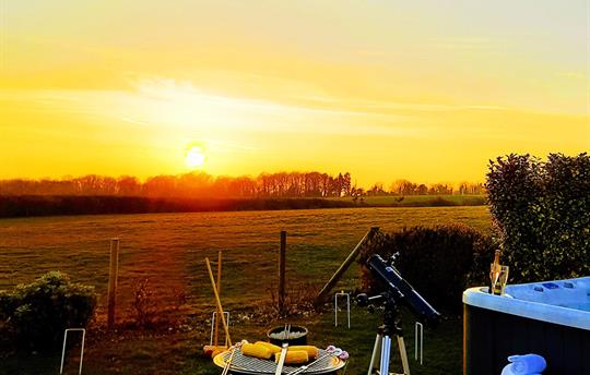 Spectactular sunsets at Wallops Wood