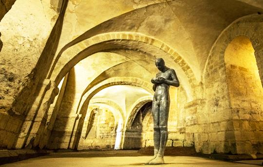 Winchester Cathedral crypt sculpture