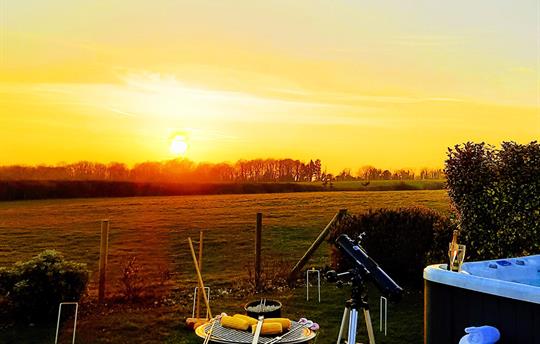 Spectactular sunsets at Wallops Wood