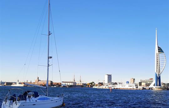 Portsmouth Harbour is only 30 minutes away