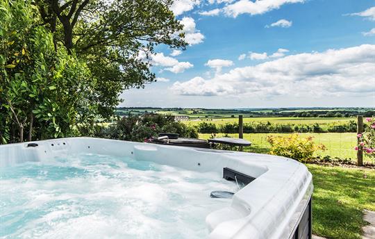 Countryside view from Glenside hot tub