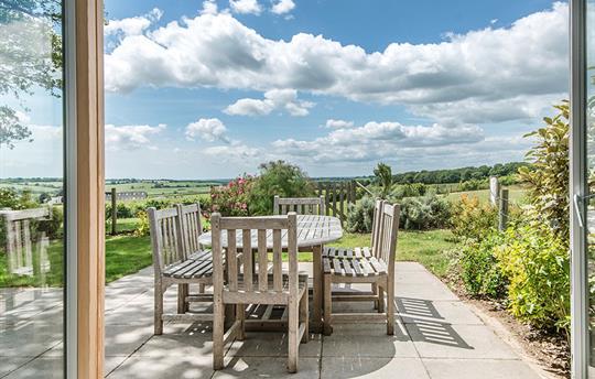 Glenside patio & garden view through patio doors
