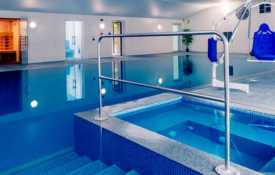 Indoor heated swimming pool at Wallops Wood