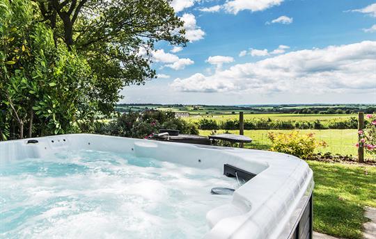 Countryside view from Glenside hot tub
