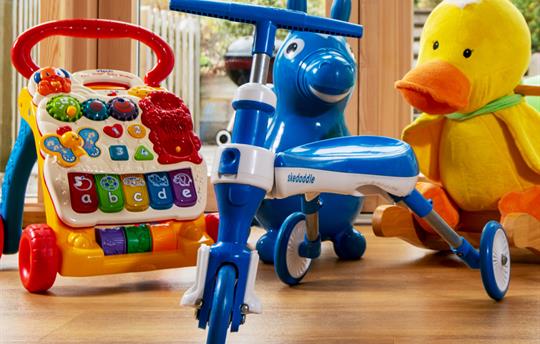 Complimentary toys to borrow during your stay