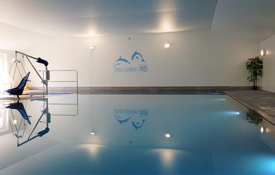 Our beautiful heated indoor swimming pool