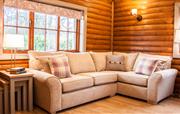 Lounge seating in Woodland Lodge