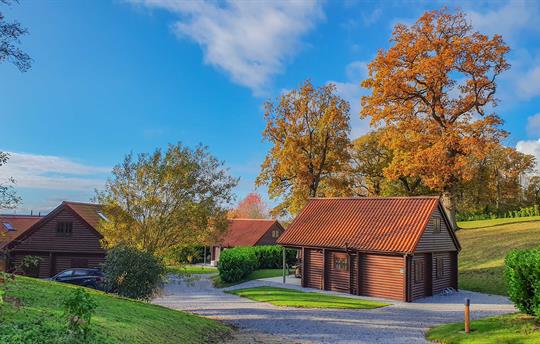 All lodges have a private parking area