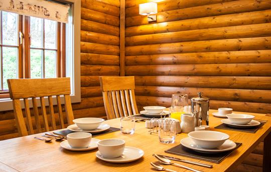 Dining table with ample seating