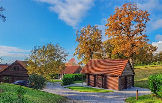 All lodges have a private parking area