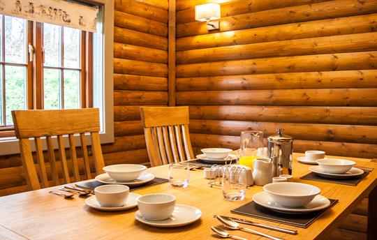 Dining table with ample seating