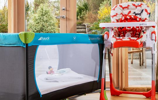 Complimentary children's equipment to borrow