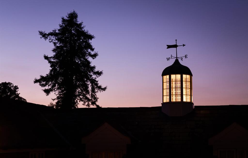 Cottage cupola at dusk