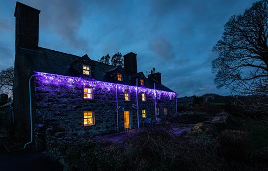 Christmas with festive lights