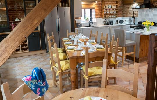 Open plan living kitchen area