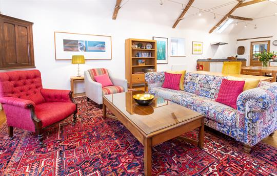 Hayloft sitting area