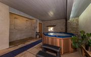 Private indoor hot tub