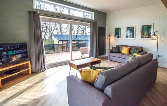 Large sofas with great views from all angles