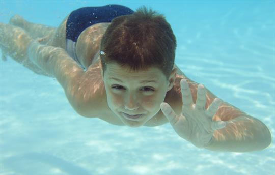 Boy in Pool